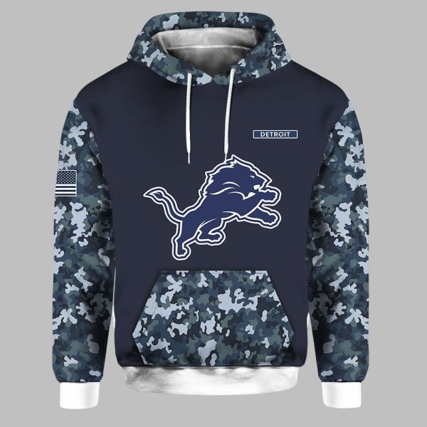 Lions US Navy 250th Birthday Celebration Night Game 2025 Hoodie 1