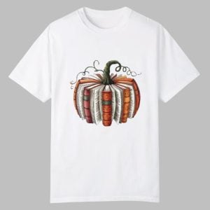 Fall Book Pumpkin Halloween Shirt 0 0