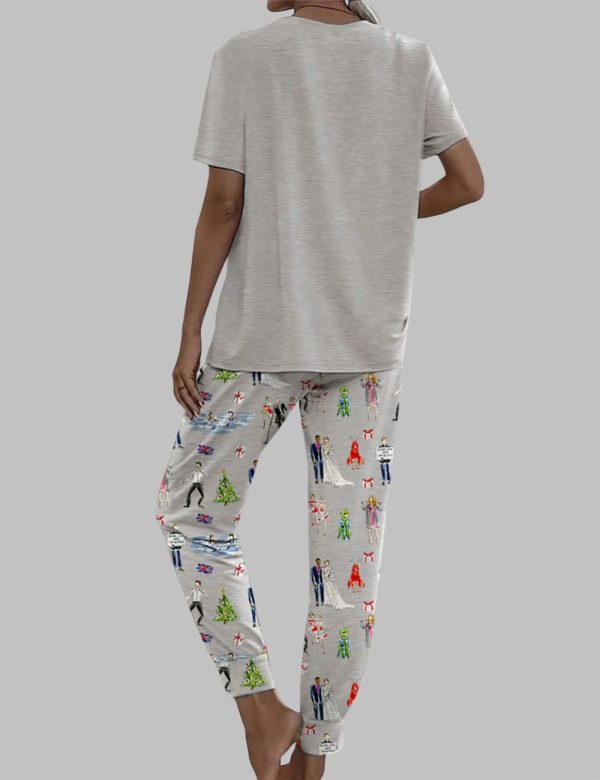 Love Actually Is All Around Christmas Casual Pajama Set 2
