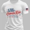 Men's A True Patriot Charlie Kirk Printed Casual T-Shirt