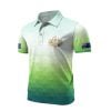 Mens AU Flag Business Style Printed Polo Shirt 1 2