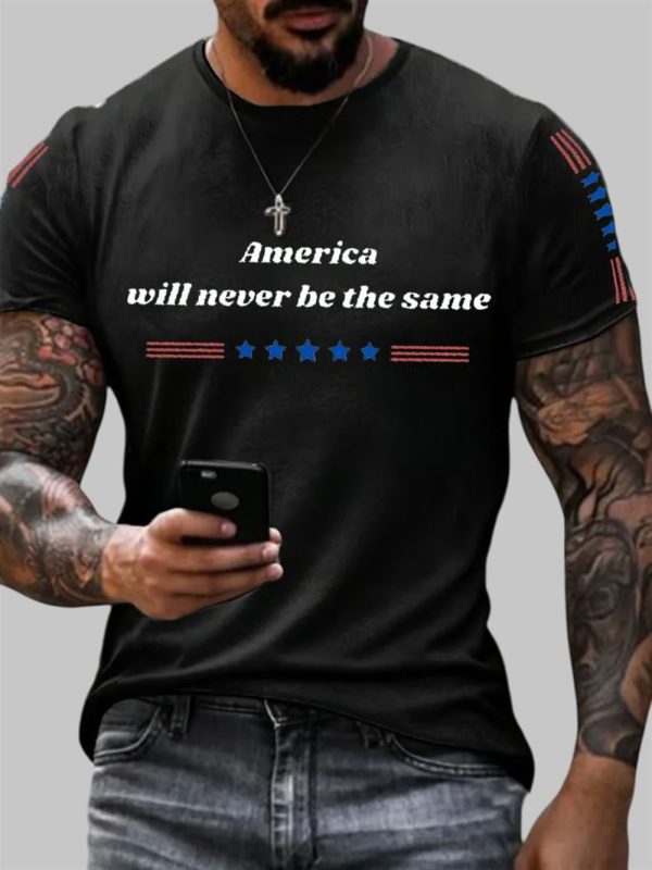 Mens America Will Never Be The Same T Shirt 2