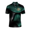 Mens Australian Kangaroo Textured Art Print Casual Business Polo Shirt 1 2