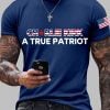 Mens Charlie Kirk A True Patriot Print T shirt 4