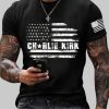 Men's Charlie Kirk A True Patriot Printed Casual T-Shirt 5 Mens Charlie Kirk A True Patriot Printed Casual T Shirt 3