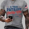 Mens Charlie Kirk A True Patriot Printed Casual T Shirt 4
