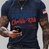 Mens Charlie Kirk A True Patriot Printed Casual T Shirt 5