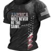 Mens Charlie Kirk America Will Never Be The Same T shirt 1