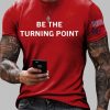 Mens Charlie Kirk Be The Turning Point USA Flag Printed T shirt 2
