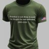 Mens Charlie Kirk Freedom Is Not Free It Must Be Fought For And Defended Print T Shirt 4
