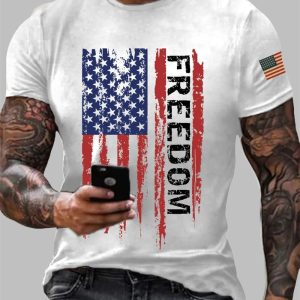 Men's Charlie Kirk Freedom Print T-Shirt