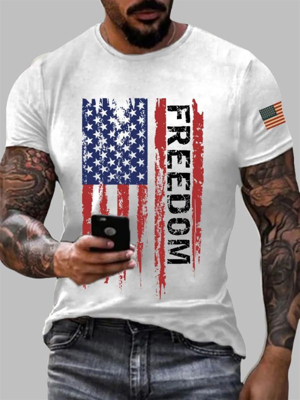 Men's Charlie Kirk Freedom Print T-Shirt