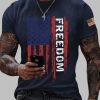 Mens Charlie Kirk Freedom Print T Shirt 3