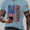 Mens Charlie Kirk Freedom Print T Shirt 4