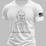 Men's Charlie Kirk Ideas Are Bulletproof Printed Casual T-shirt