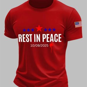 Men's Charlie Kirk Rest In Peace 10 09 2025 T-shirt