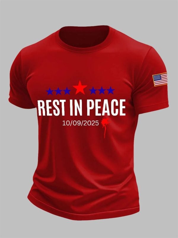 Men's Charlie Kirk Rest In Peace 10 09 2025 T-shirt