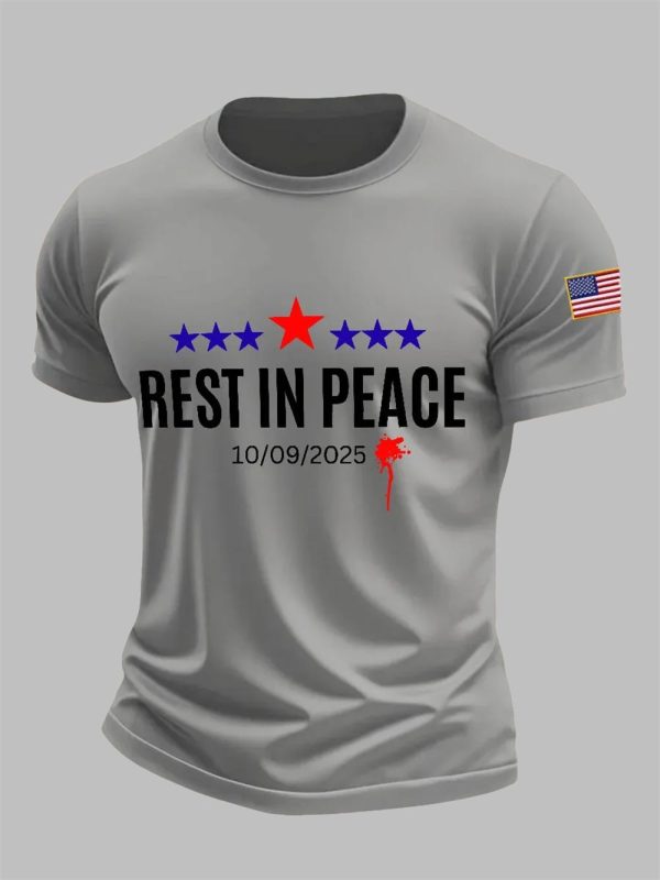 Mens Charlie Kirk Rest In Peace 10 09 2025 T shirt 2