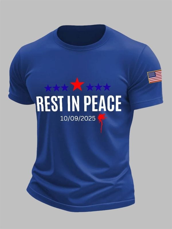 Mens Charlie Kirk Rest In Peace 10 09 2025 T shirt 3