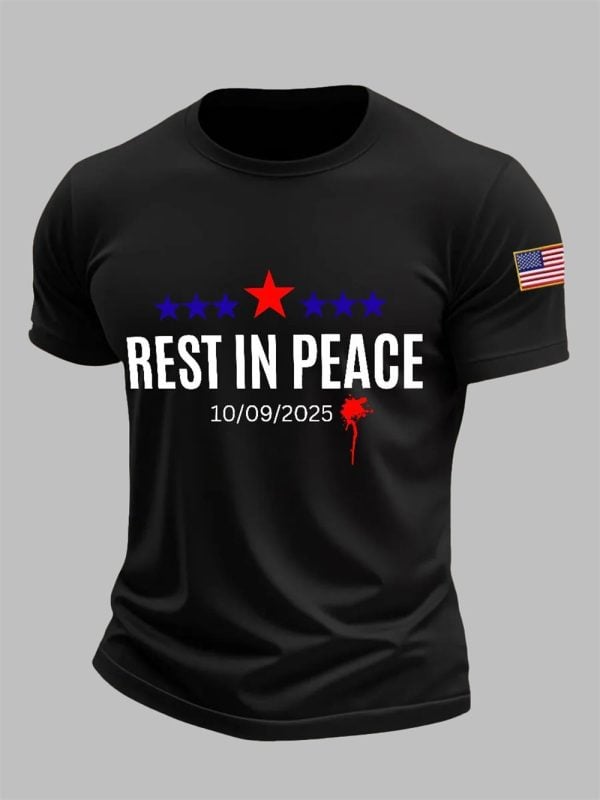 Mens Charlie Kirk Rest In Peace 10 09 2025 T shirt 4