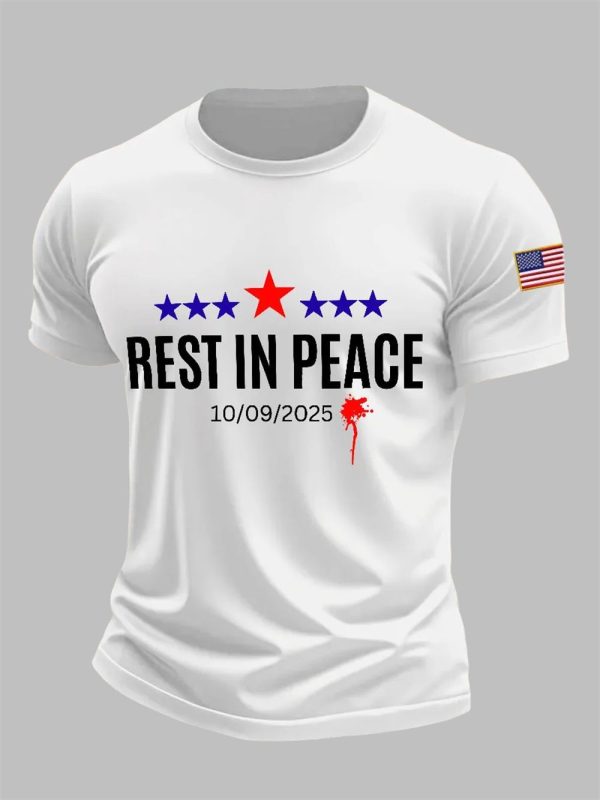Mens Charlie Kirk Rest In Peace 10 09 2025 T shirt 5