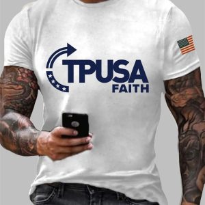 Men's Charlie Kirk TPUSA Faith T-shirts