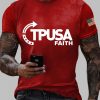 Mens Charlie Kirk TPUSA Faith T shirts 2
