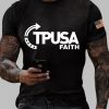 Mens Charlie Kirk TPUSA Faith T shirts 3