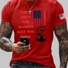 Mens Charlie Kirk They Shot The Words Not The Man Turning Point USA Print Short Sleeve T Shirt 3