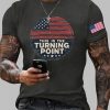 Mens Charlie Kirk This Is The Turning Point Printed T shirt 2