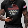 Mens Charlie Kirk This Is The Turning Point Printed T shirt 4