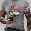 Mens Charlie Kirk This Is The Turning Point Printed T shirt 5