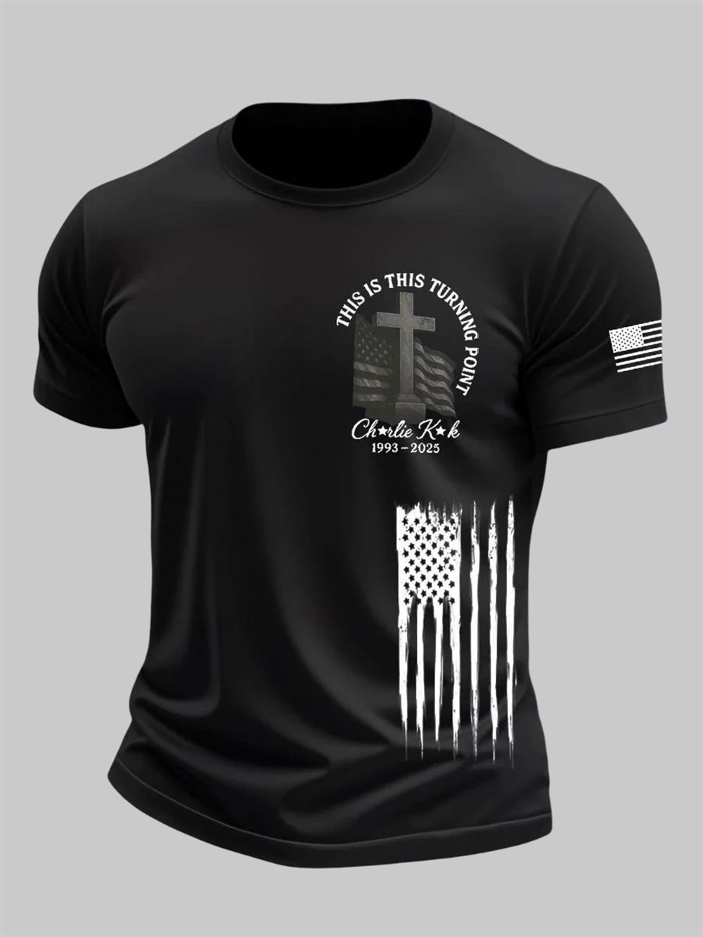 Men's Charlie Kirk This Is Turning Point Short Sleeves T-shirt 2 Mens Charlie Kirk This Is Turning Point short sleeves t shirt 2