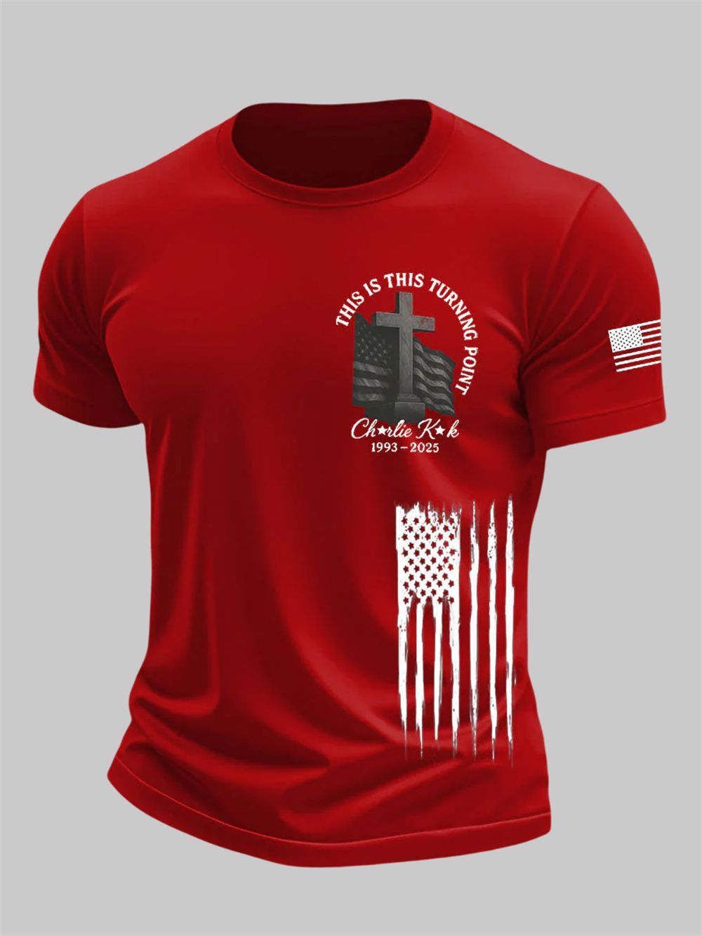 Men's Charlie Kirk This Is Turning Point Short Sleeves T-shirt 3 Mens Charlie Kirk This Is Turning Point short sleeves t shirt 3