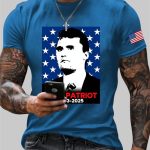 Men's Charlie Kirk True Patriot Print T-Shirt