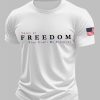 Mens Charlie Kirk Voice of Freedom That Cant Be Silenced Printed Casual T shirt 2