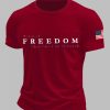Mens Charlie Kirk Voice of Freedom That Cant Be Silenced Printed Casual T shirt 3
