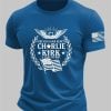 Mens Forever In Our Hearts A True Patriot Charlie Kirk Print T shirt 3