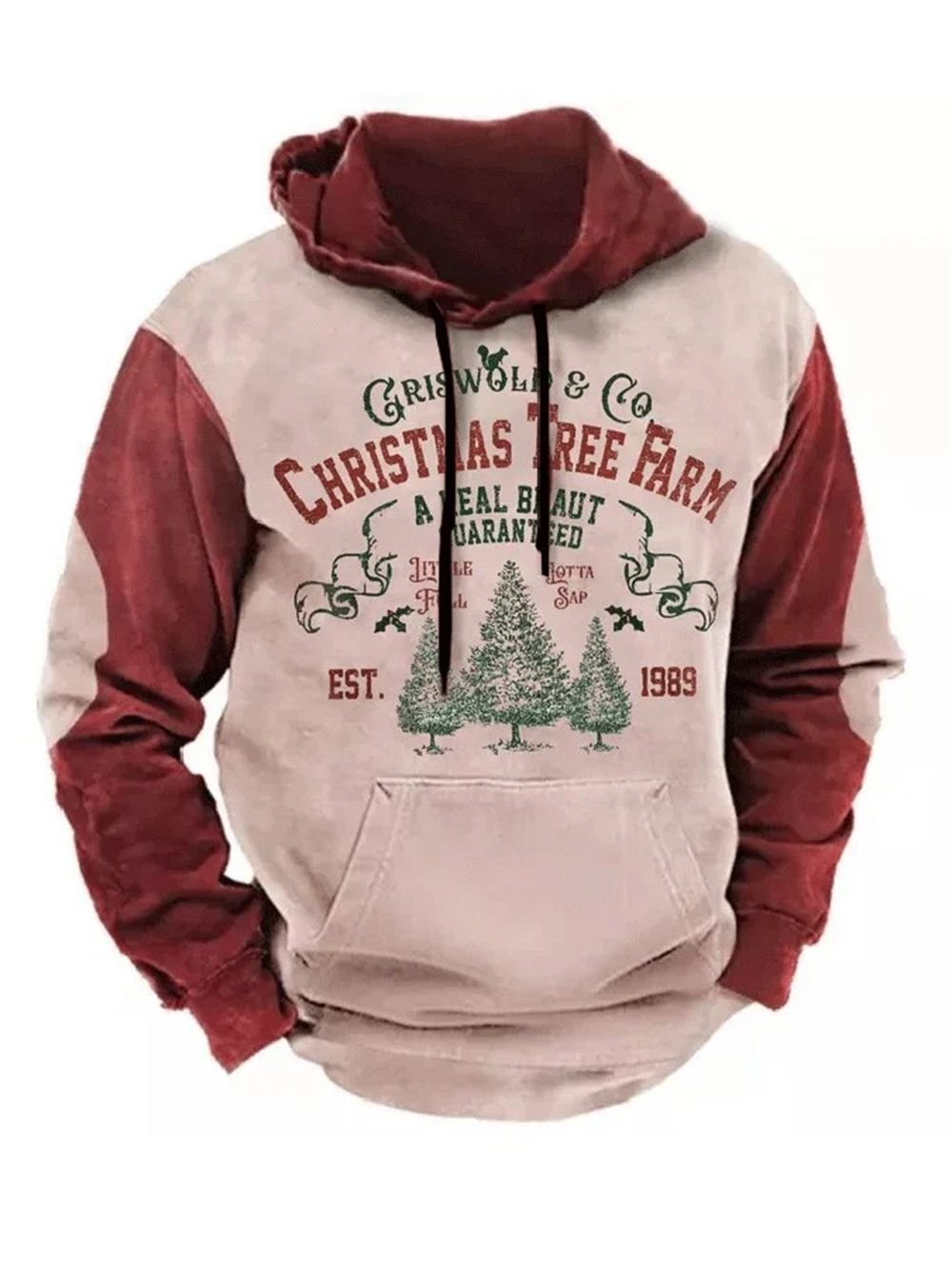 Men's Griswold & Co Christmas Tree Farm Christmas Print Hoodie Men's Griswold & Co Christmas Tree Farm Christmas Print Hoodie