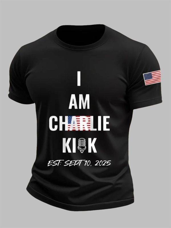 Men's I Am Charlie Kirk R.I.P Charlie Kirk Tee