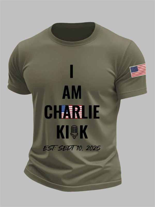 Mens I Am Charlie Kirk RIP Charlie Kirk Tee 5