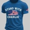 Mens Stand With Charlie Kirk T shirt 2