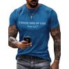 Mens Strong Man Of God Charlie Kirk Short sleeved Shirt 3
