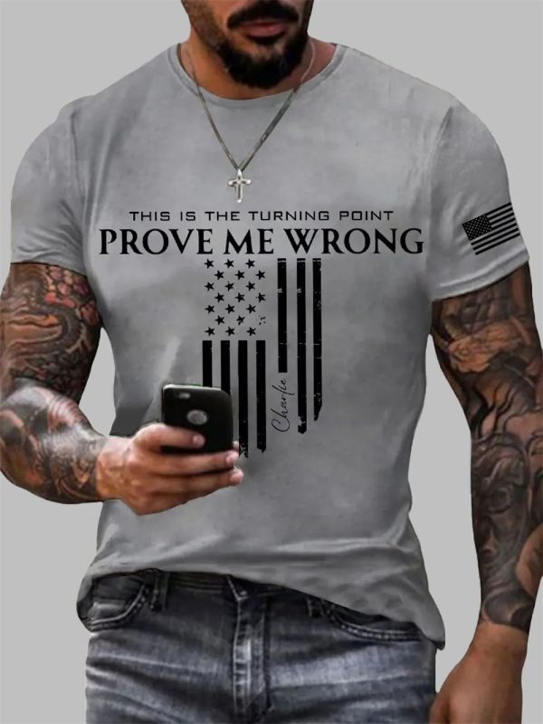Mens This Is The Trurning Point Prove Me Wrong Charlie Kirk T shirt 3