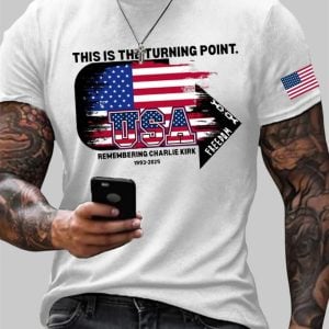 Men's This Is The Turning Point Remembering Charlie Kirk T-shirt