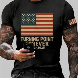 Men's Turning Point Forever 1993 2025 Charlie Kirk Print T-Shirt