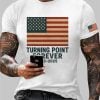 Mens Turning Point Forever 1993 2025 Charlie Kirk Print T Shirt 2