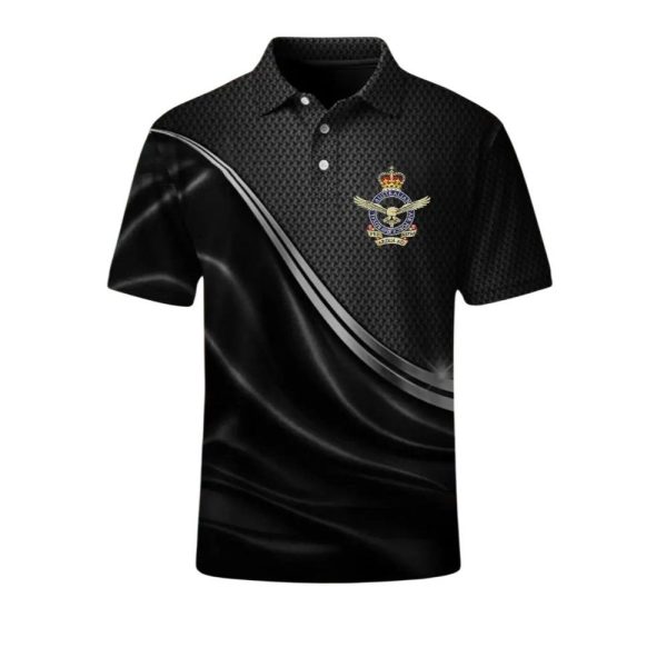 Mens Vintage Australia Coat of Arms Crown Printed Polo Shirt 1 2