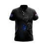 Mens Vintage Australian Flag Skull Rose Polo Shirt 1 2