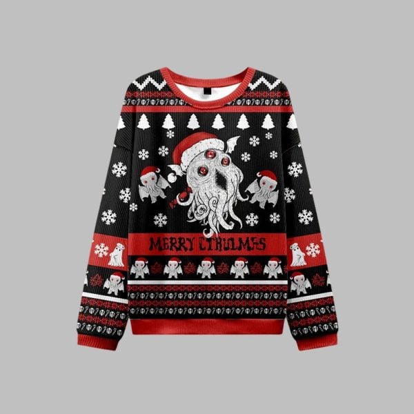 Merry Cthulmas Ugly Sweater 2025 Christmas 1